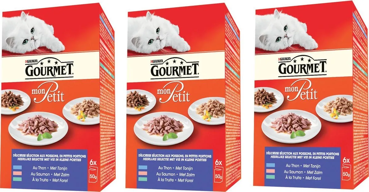 Mon Petit 6X50G Vis (verpakt per 3 dozen) van Gourmet – productfoto