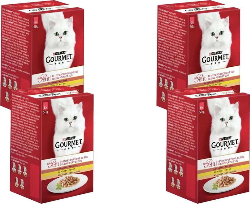 Mon Petit Gevogelte - Kattenvoer - 4 x (6x50 g) by Gourmet – product photo