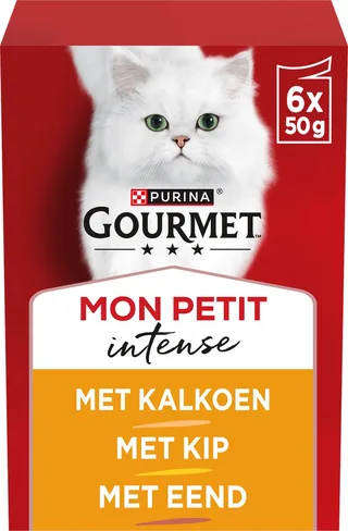 Mon Petit Intense - Kattenvoer Natvoer - Gevogelte - 6 x 50 g by Gourmet – product photo 1 of 2