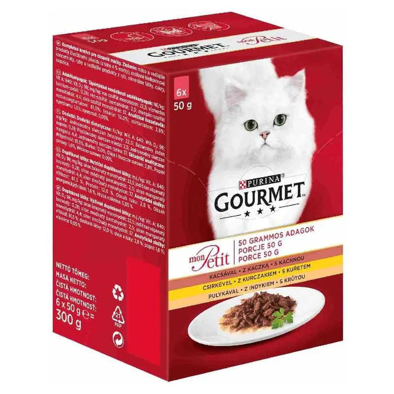 Mon Petit Intense - Kattenvoer Natvoer - Gevogelte - 6 x 50 g by Gourmet – product photo 2 of 2