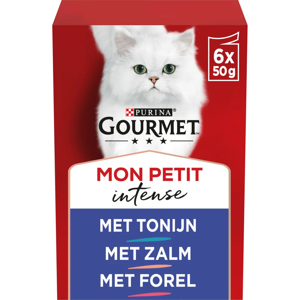 Mon Petit Kattenvoer Nat Vis 6 x 50 gr van Gourmet – productfoto