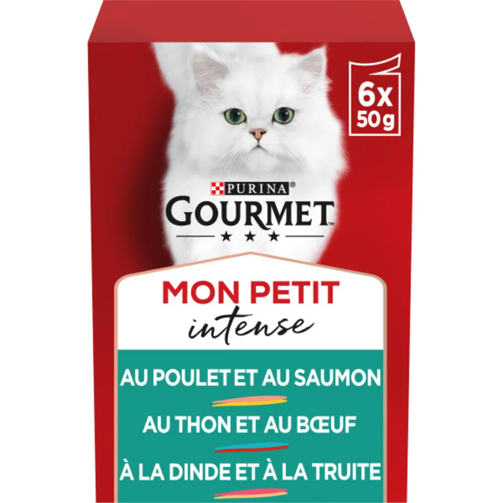Mon Petit Kattenvoer Nat Vis & Vlees 6 x 50 gr fra Gourmet – produktbillede