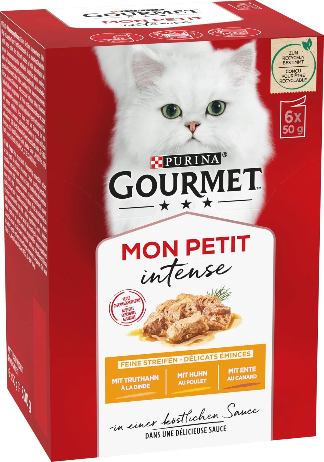 Mon Petit Köstliche Auswahl mit Geflügel 6x50g - 300 g von Gourmet – Produktfoto