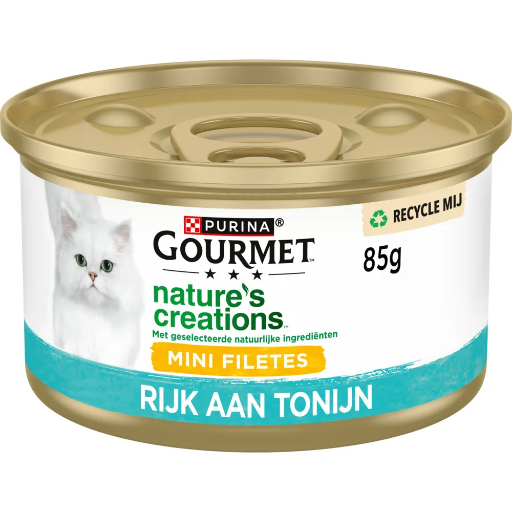 Nature's Creations Kattenvoer Nat Tonijn 85 gr de Gourmet – photo produit