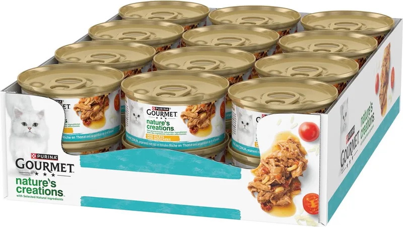 Nature's Creations - Kattenvoer Natvoer - Tonijn - 24 x 85 g by Gourmet – product photo