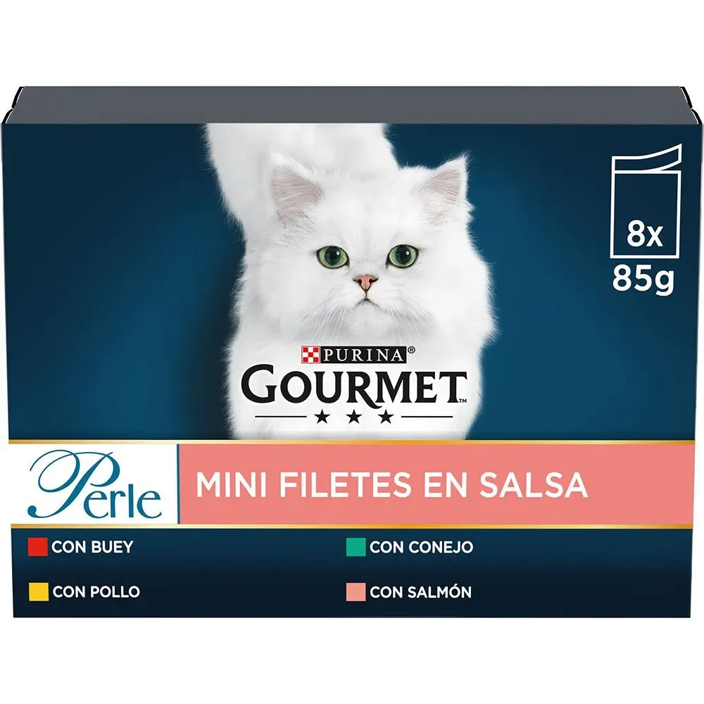 Natvoer fijne plakken met saus 680 gr 8x85 gr van Gourmet – productfoto
