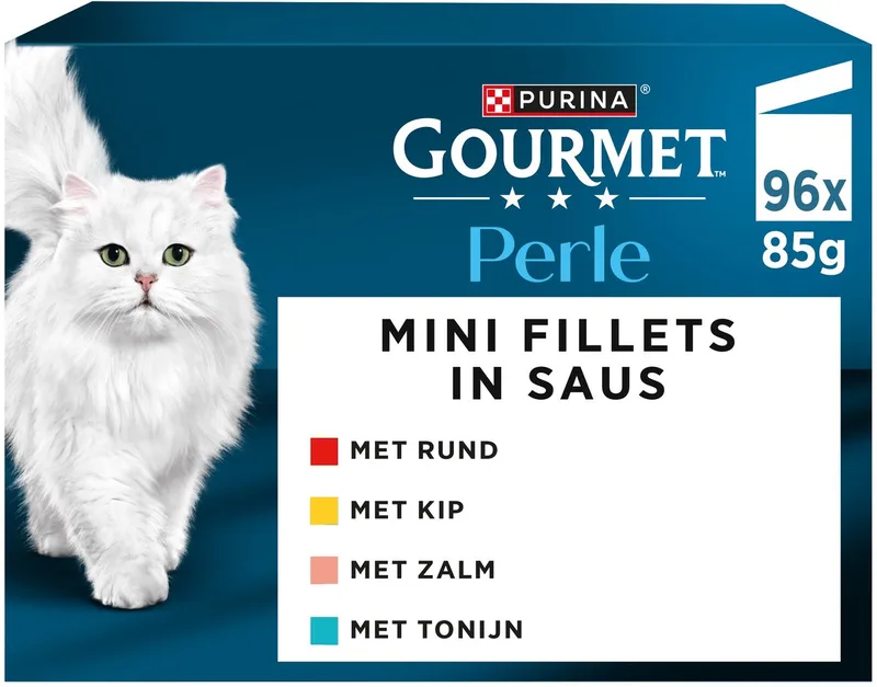 Perle Mix - Kattenvoer Natvoer - Land en Zee - 96 x 85 g by Gourmet – product photo