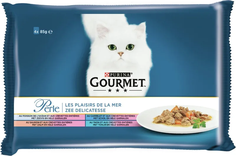 Perle - Vis - Kattenvoer - 4 x 85 g von Gourmet – Produktfoto