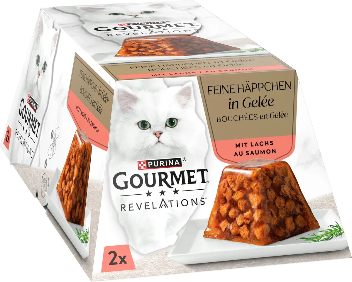 Revelations Feine Häppchen in Gelée Lachs 2x57g - 114 g von Gourmet – Produktfoto
