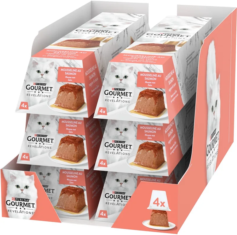 Revelations Mousse - Kattenvoer Natvoer - Zalm - 24 x 57 g de Gourmet – photo produit