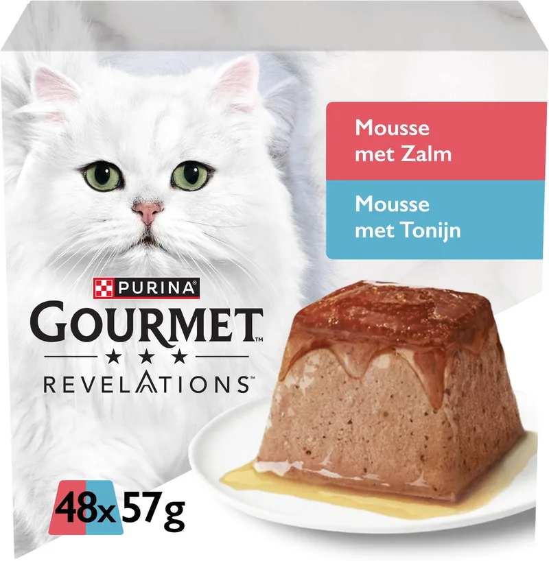 Revelations Mousse - Kattenvoer Natvoer - Zalm & Tonijn - 48 x 57 g de Gourmet – photo produit
