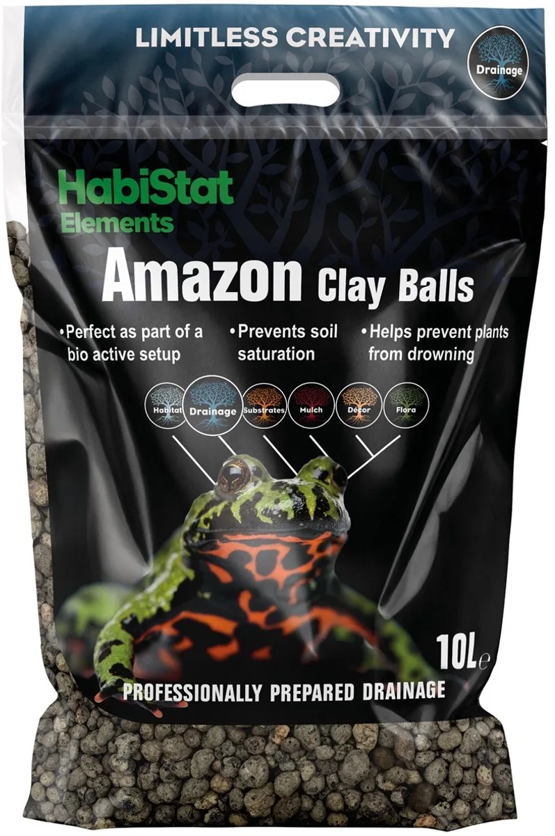Amazone Kleiballen - Clay Balls Terrarium von Habistat in Color – Produktfoto