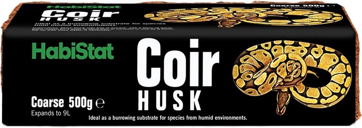 Coir Coarse Husk Block - Kokos blok de Habistat en Color – photo produit