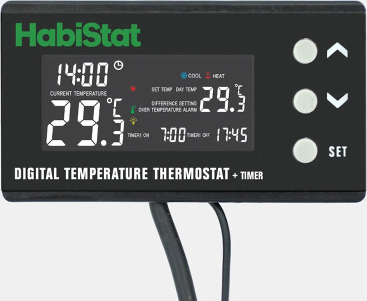 Digital [ON/OFF] Temperature Thermostat, Timer von Habistat in Color – Produktfoto