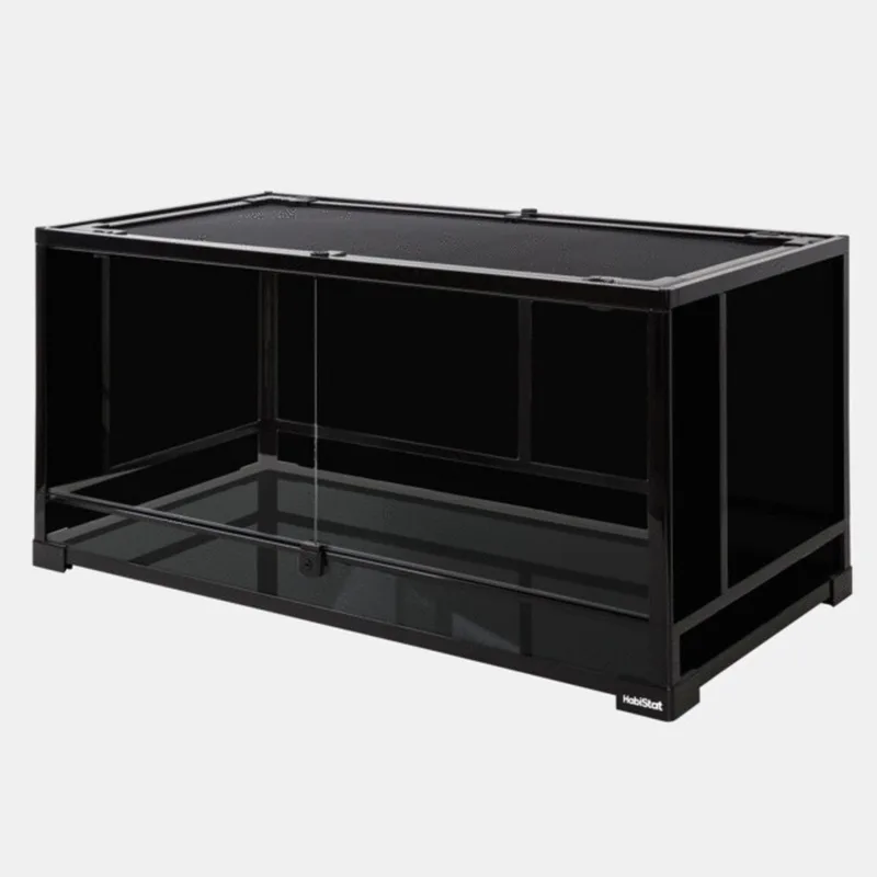Glazen Terrarium 91.4x45.7x45.7cm Flat-Packed by Habistat in Black – product photo