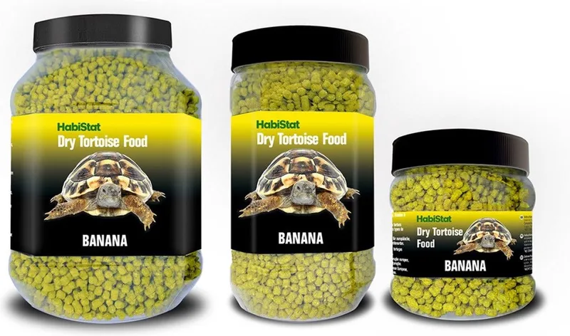 Landschildpad voeding banaan 200 | 400 | 800 g aanvullend schildpadvoer 800 Gram by Habistat in Yellow – product photo
