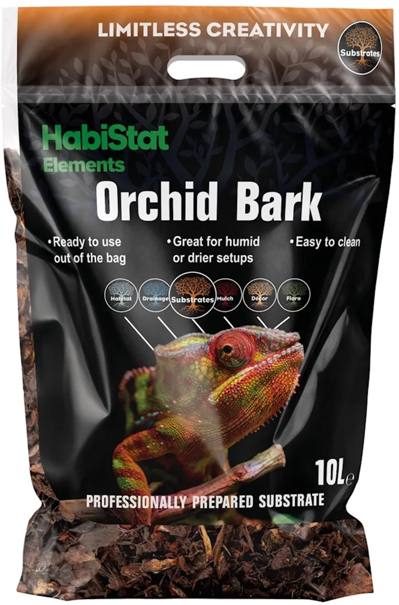 Orchid Bark - Terrarium Bark Bodembedekking by Habistat in Color – product photo