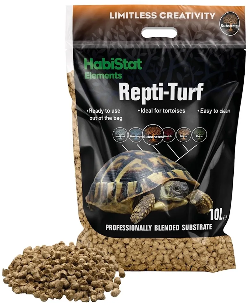 Repti-Turf terrarium bodembedekking | 10 liter natuurlijk gras-substraat von Habistat in Groenbruin – Produktfoto