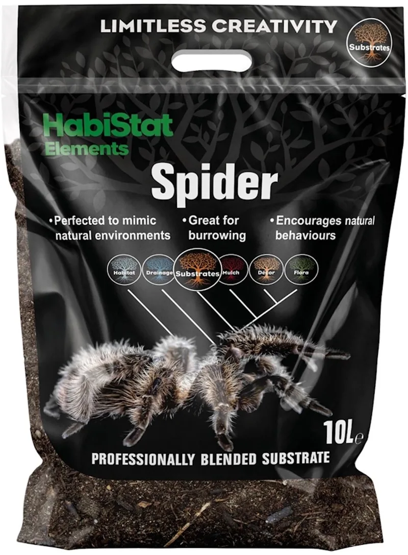 Spinnensubstraat 10L - Bodembedekking Vogelspin fra Habistat i Color – produktbillede