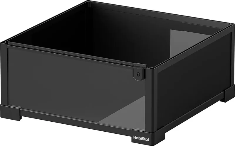 Vervangende Basis Terrarium | glazen bodemplaat in diverse maten 45 x 60CM by Habistat in Black – product photo