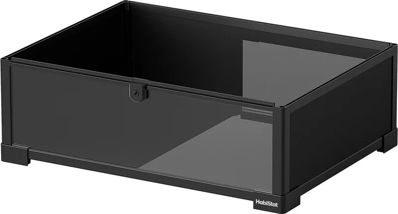 Vervangende Basis Terrarium | glazen bodemplaat in diverse maten 60 x 90CM de Habistat en Noir – photo produit