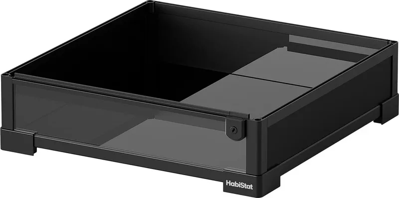 Vervangende Basis Terrarium | glazen bodemplaat in diverse maten 91,4 x 45,7 x 45,7CM de Habistat en Noir – photo produit