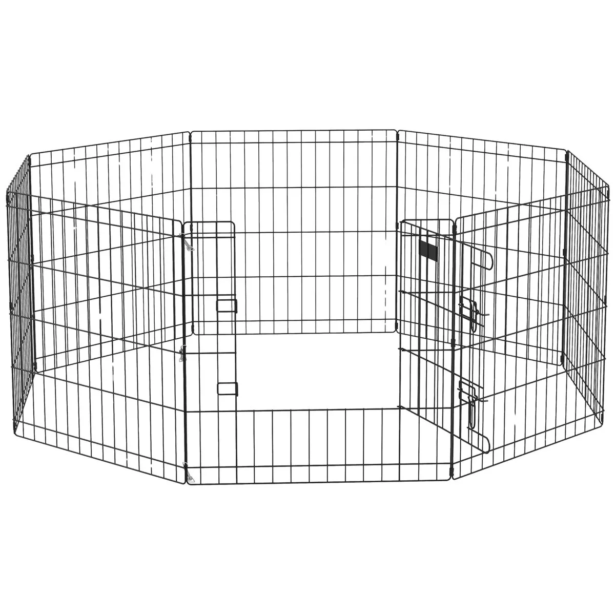 8-delige Puppyren DIY S – Metalen Speelren met Slot – Zwart från Happiq – produktbild