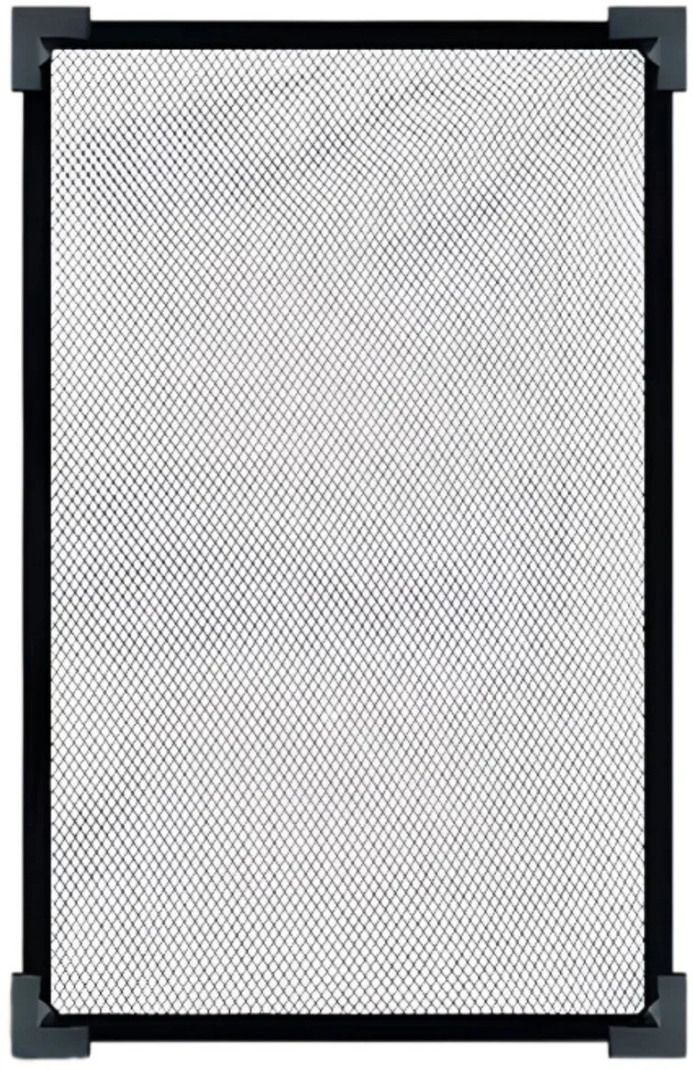 Aquarium Net 30x20cm - Transparant Anti-Sprong Mesh met Magnetische Zuignappen - voor vissen en aquarium - Nylon - 50 x 30 cm by Happiq in Black – product photo