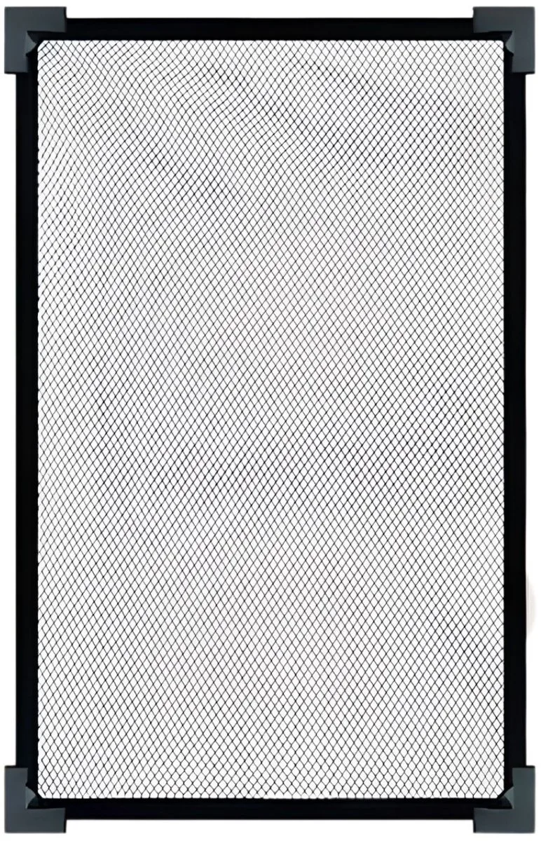 Aquarium Net 50x30cm - Transparant Anti-Sprong Mesh met Magnetische Zuignappen - voor vissen en aquarium - Nylon - 35 cm by Happiq in Black – product photo