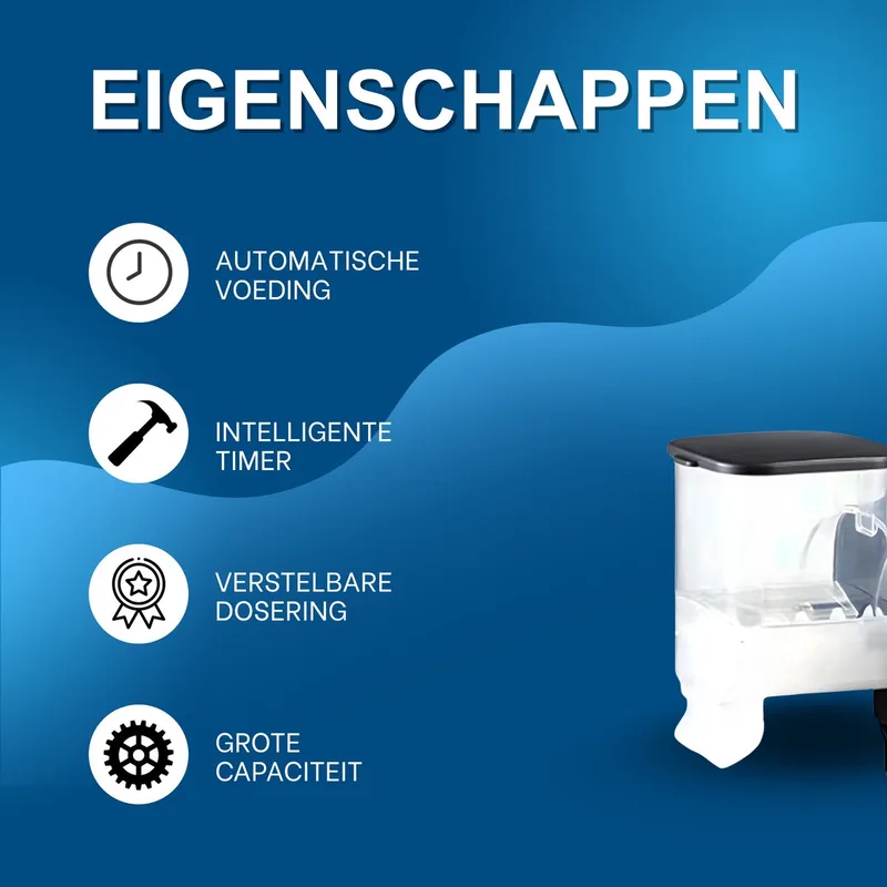 Aquarium Voerautomaat 250/500 ml - Automatische Visvoer Dispenser met Timer & Instelbare Dosering de Happiq – photo produit