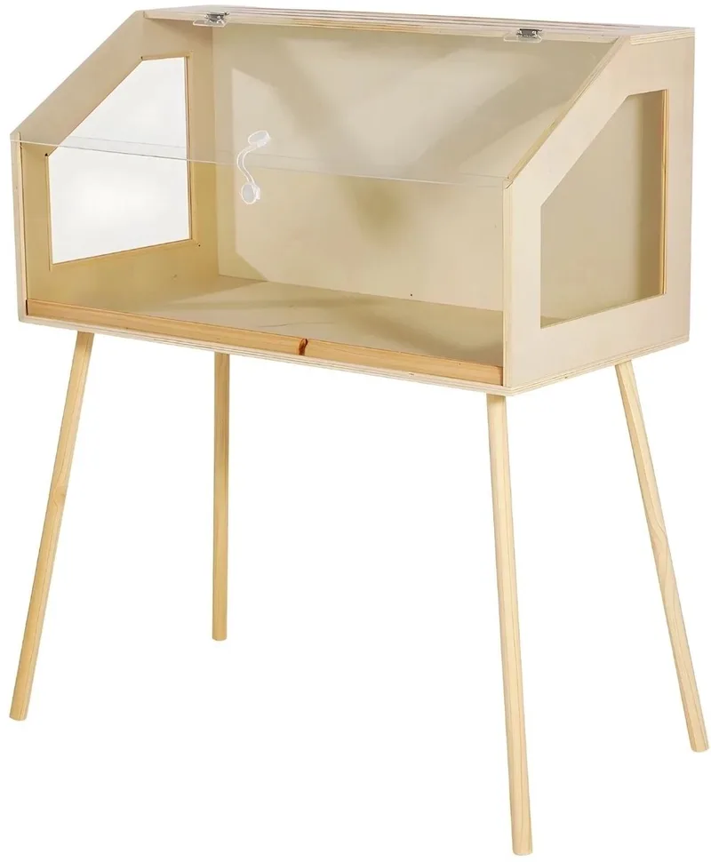 Hamsterkooi - Hout en Acryl - voor hamsters, gerbils en ratten - Hout de Happiq – photo produit