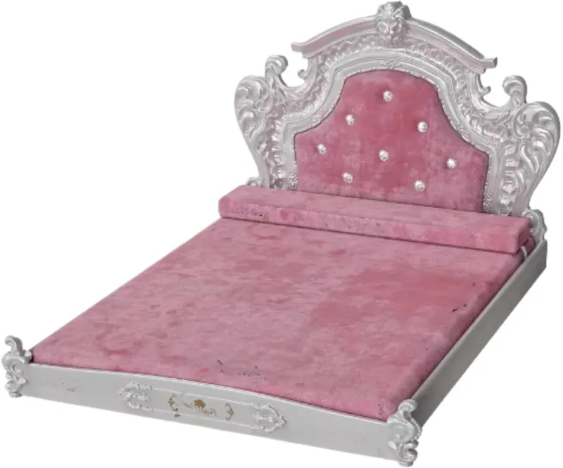 Hondenbank Diva Valora - 115cm - Hondenbed - Hondensofa op poten - Hondenzetel - Comfort en zacht - Afneembaar kussen - Zacht by Happiq in Pink – product photo