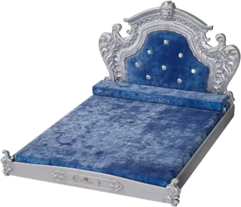 Hondenbank Victoria - 135cm - Hondenbed - Hondensofa op poten - Hondenzetel - Comfort en zacht - Afneembaar kussen - Zacht de Happiq en Argent – photo produit