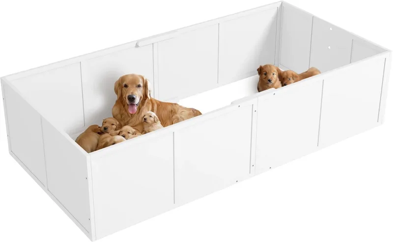 Hondenbench – Voor Grote en Kleine Honden & Puppy’s by Happiq in White – product photo