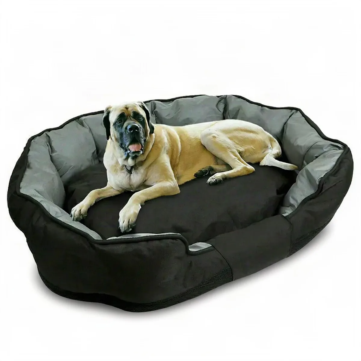 Hondenkussen - Voor Grote Honden - Orthopedisch en Comfortabel - Zwart by Happiq – product photo