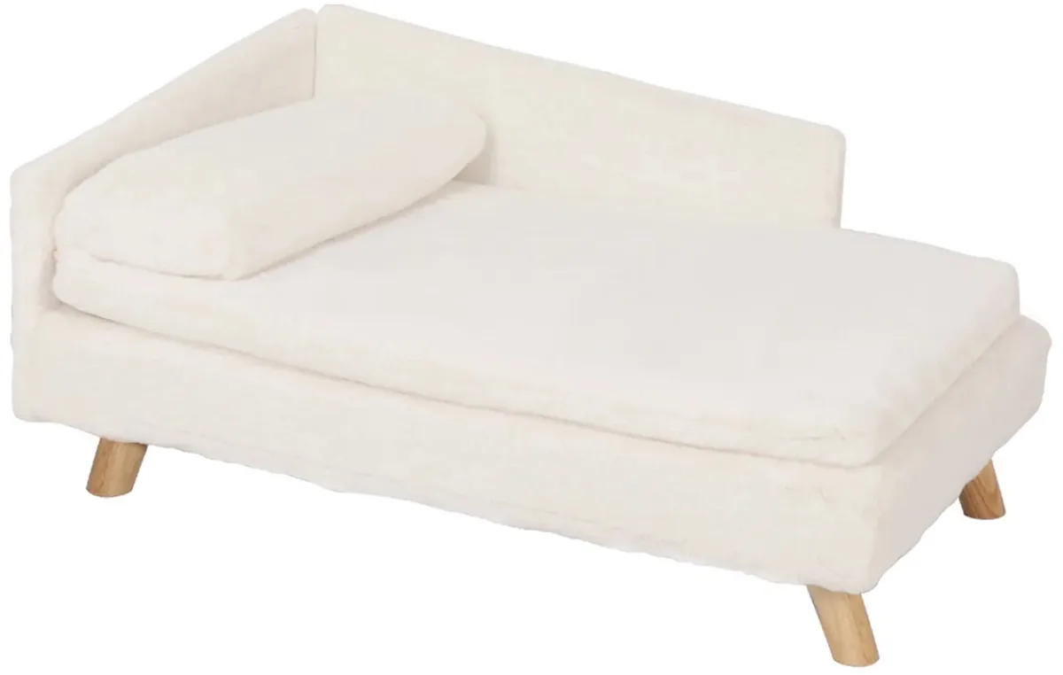 Huisdierbank - Voor Honden en Katten - Verhoogde Ligstoel - Pluche Kussen Medium by Happiq – product photo