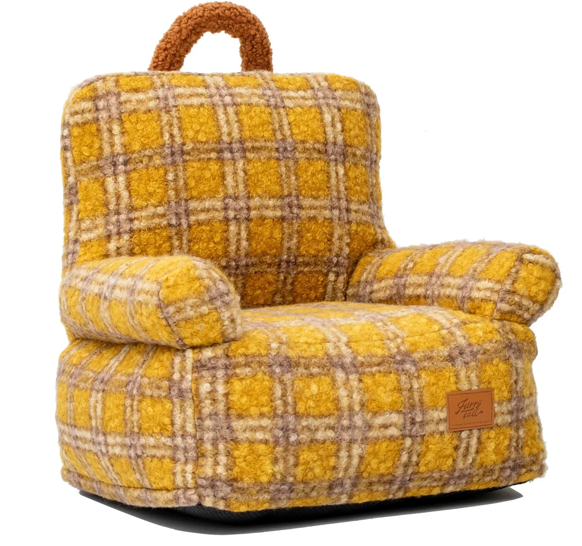 Kattenbed en Hondenbed - Voor Huisdieren - Warm en Open Stijl - Geel by Happiq – product photo