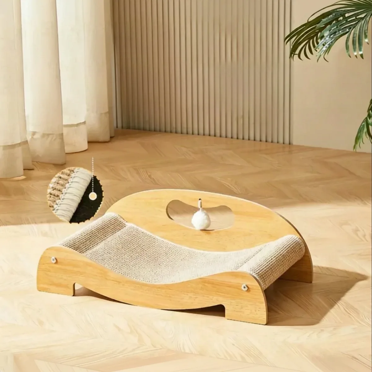 Kattenkrabplank - Voor Katten Spelen en Krabben - Herbruikbaar Sisal - B-1pc by Happiq – product photo