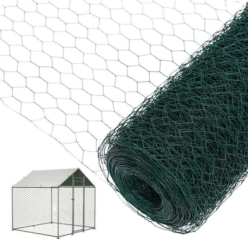Kippenhok – Voor buiten – KD-model 200×200 cm – Behuizing groen by Happiq – product photo