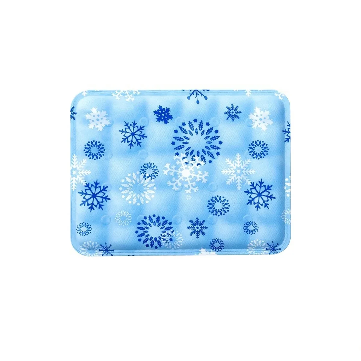 Koelmat voor huisdieren - Voor kleine en middelgrote katten en honden - Zelfkoelend en slijtvast - Snowflake Ice Pad de Happiq – photo produit