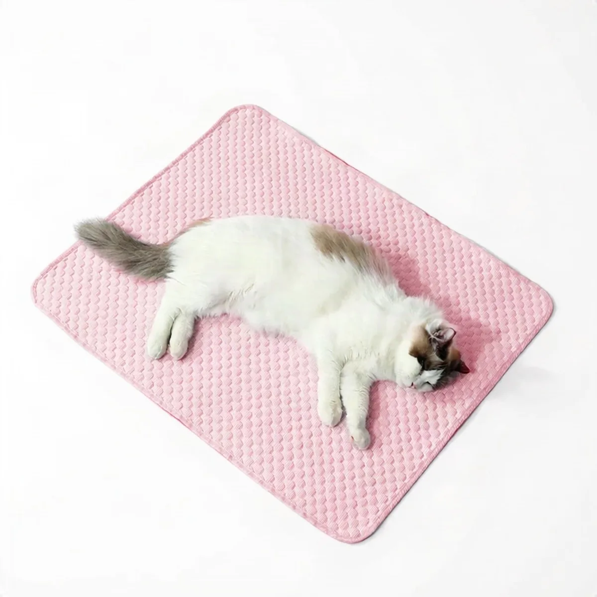 Koelmat voor katten en kleine honden - Ademend en Duurzaam - Roze de Happiq – photo produit