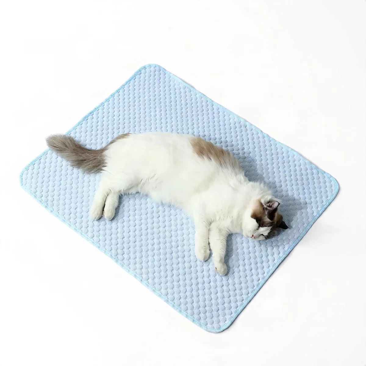 Koelmat voor Katten en Kleine Honden - Ademend IJsbed - Blauw de Happiq – photo produit