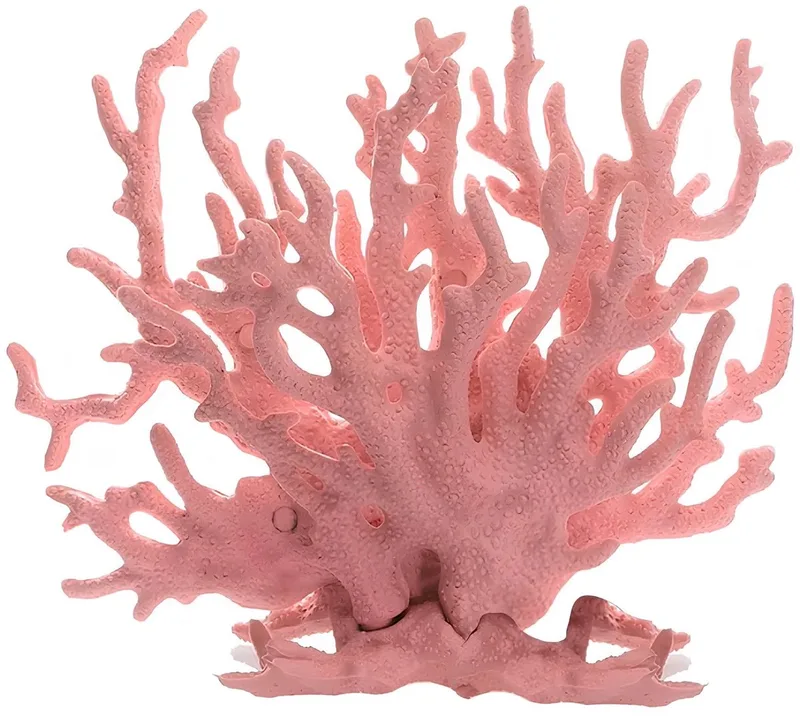 Kunst Koraaldecoratie - Roze Faux Koraal design - voor aquarium en vissenverzorging - Wit van Happiq – productfoto