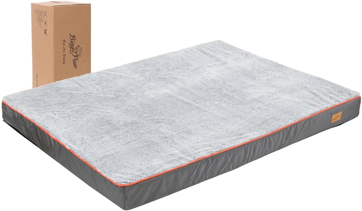 Orthopedisch Hondenbed - Voor Grote Honden - Waterdicht Memory Foam - Grijs fra Happiq – produktbillede