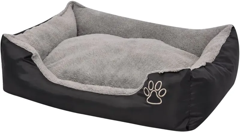 Orthopedisch Hondenbed xL Zwart – Antislipbodem - Oxford Stof met PU-Coating - Dik Gewatteerd Kussen met Versterkte Randen von Happiq – Produktfoto