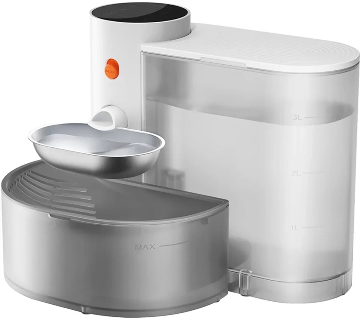 Waterfontein Huisdieren - Voor Katten en Kleine Honden - Automatisch - Roestvrij Staal van Happiq – productfoto