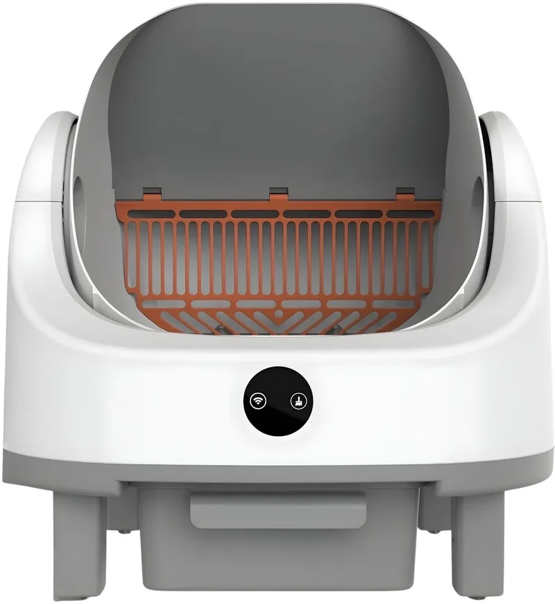 Zelfreinigende Kattenbak - App-bediening, 9L afvalbak, open top, auto reiniging, meerlaagse veiligheidsbescherming - Beige von Happiq – Produktfoto