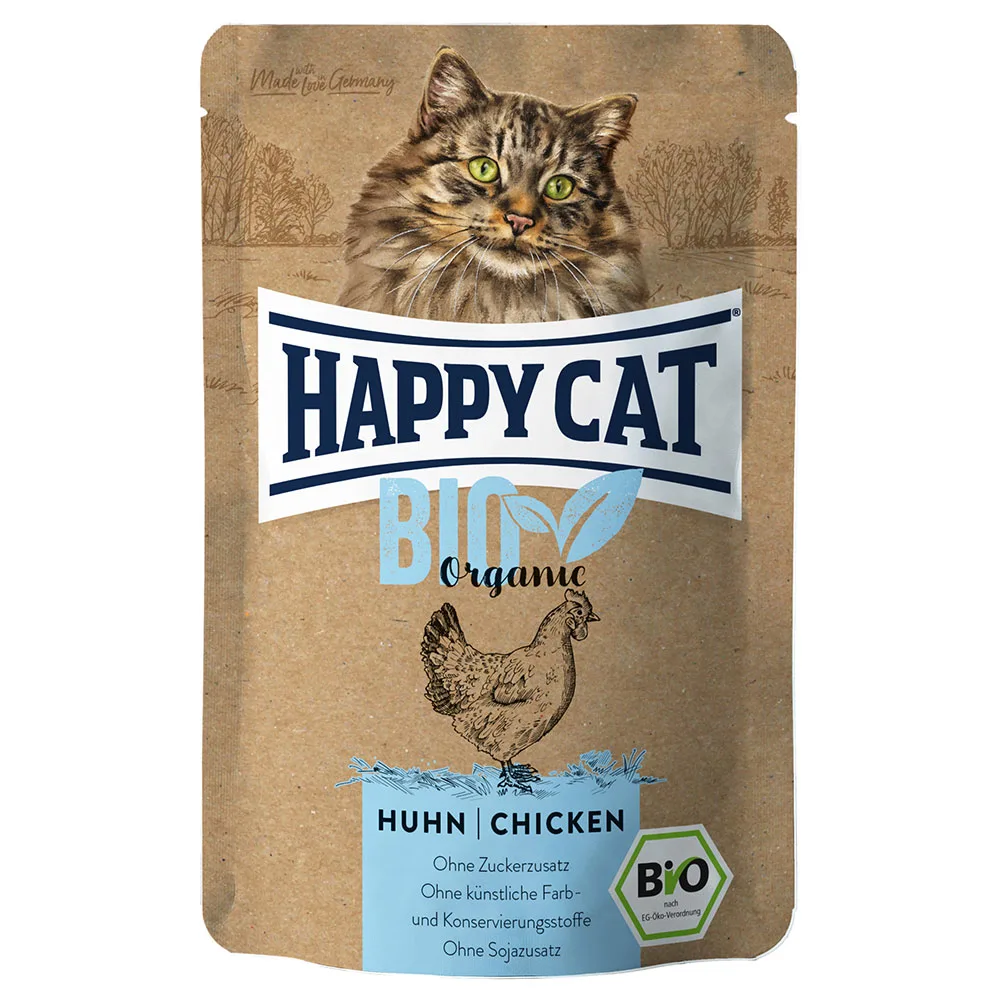 6x85g Kip Happy Cat Bio Kattenvoer van Happy Cat – productfoto