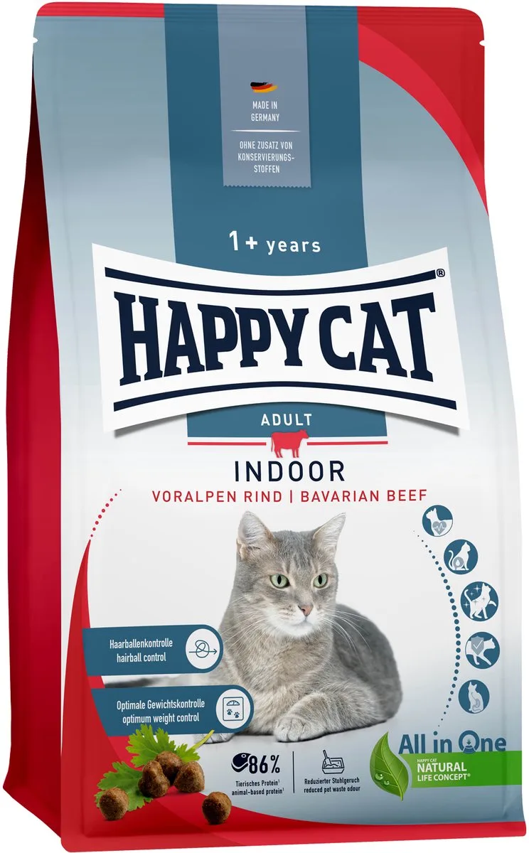 Indoor Kattenvoer - Rund - 1,3 kg by Happy Cat – product photo