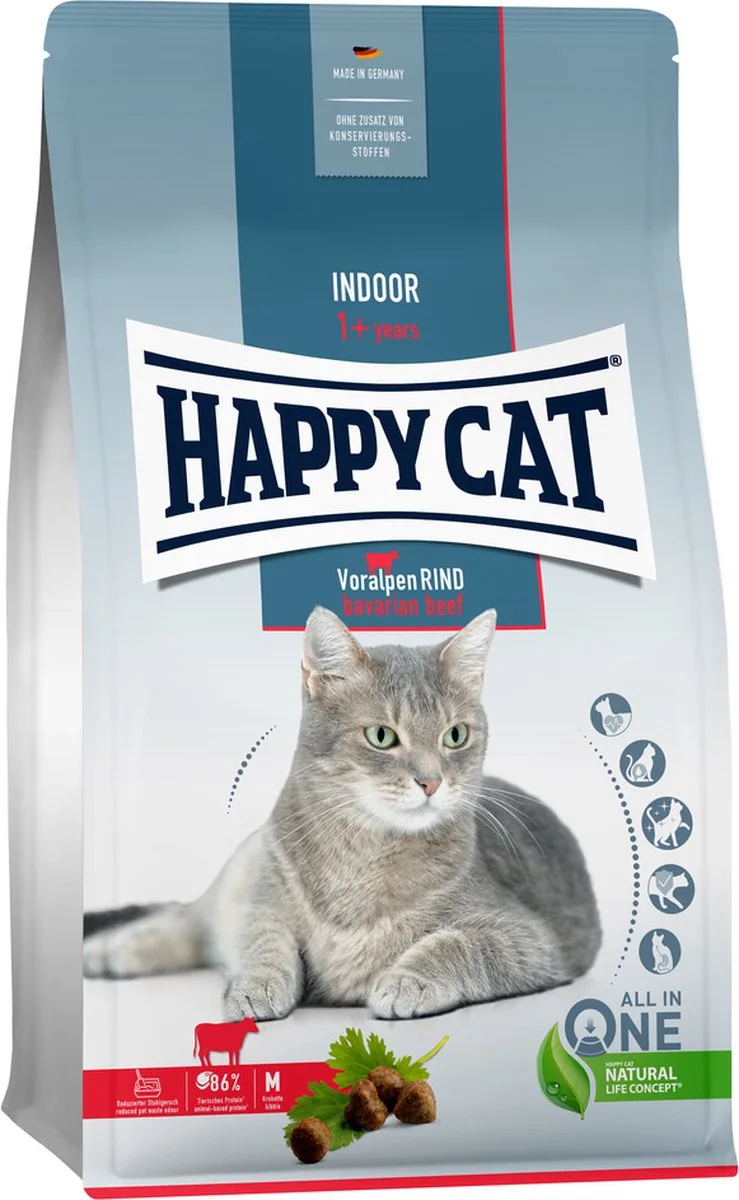 Indoor Kattenvoer - Rund - 4 kg by Happy Cat – product photo